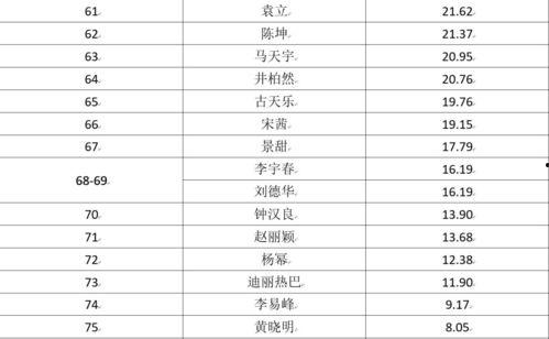 明星排名大全,揭秘娱乐圈风云变幻，盘点年度璀璨星辉